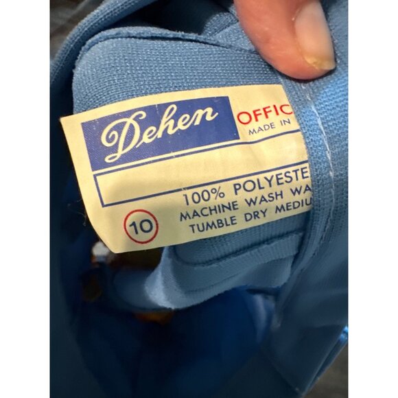 2 Pc Dehen Vintage Cheerleader Skirt & Sweater Vest Sz 10 Small - Picture 5 of 5